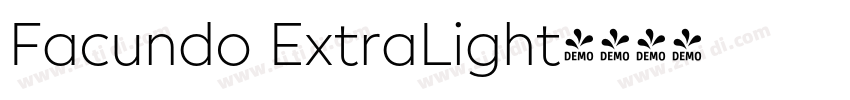 Facundo ExtraLight字体转换